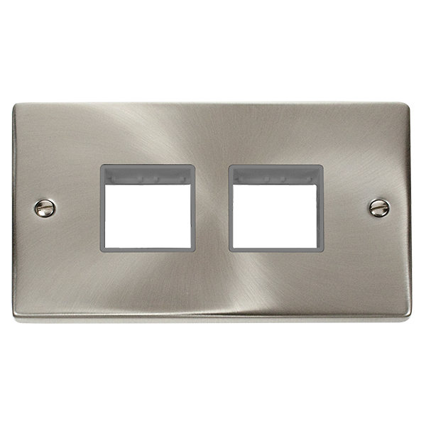 Click VPSC404GY Satin Chrome 2G 2+2 Aperture Plate GY