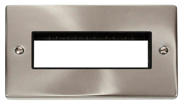 Click VPSC426BK Satin Chrome 2G 6 Inline Aperture Plate