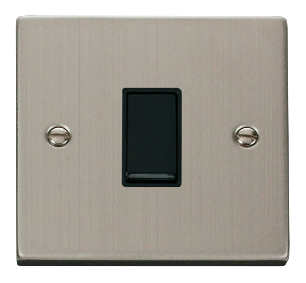 Click VPSS011BK Victorian Stainless Steel 10A 1-GANG 2-WAY SWITCH