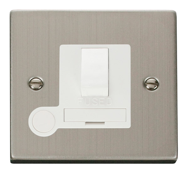 Click VPSS051WH Victorian Stainless Steel 13A SW SPUR+FLEX O L