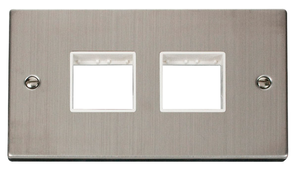 Click VPSS404WH 1-6 Gang Plates 2G PLATE(2+2)SW APER