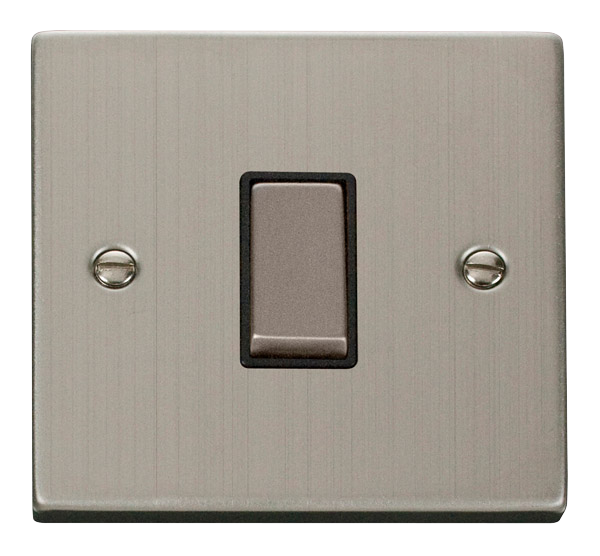 Click VPSS425BK Victorian Stainless Steel INGOT 10AX 1G INTERMEDIATE SWITCH