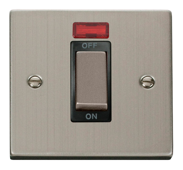 Click VPSS501BK Victorian Stainless Steel INGOT 1G 45A DP SWITCH NEON BK