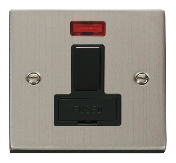 Click VPSS652BK Victorian Stainless Steel 13A SW SPUR W O F O+