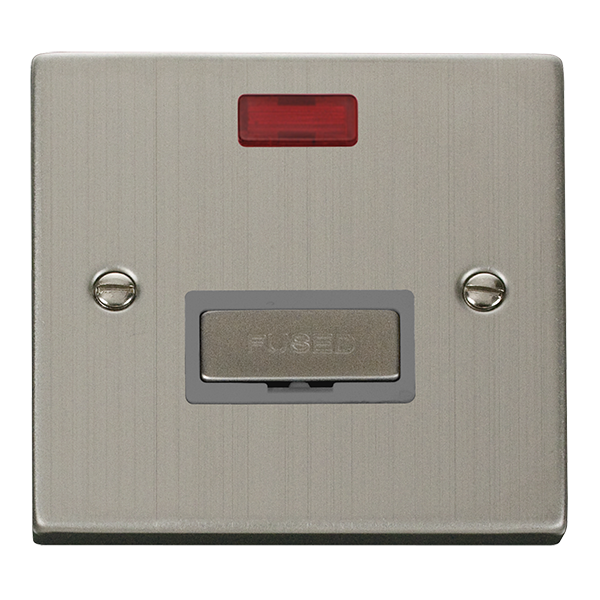 Click VPSS753GY Victorian Stainless Steel VPSS ING 13A FCU NN - GREY